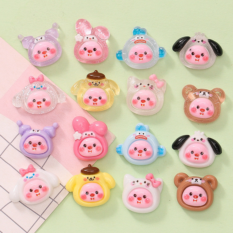 กิ๊บติดผมเรซิ่น แฮนด์เมด DIY อุปกรณ์เสริม สําหรับตกแต่งเล็บ