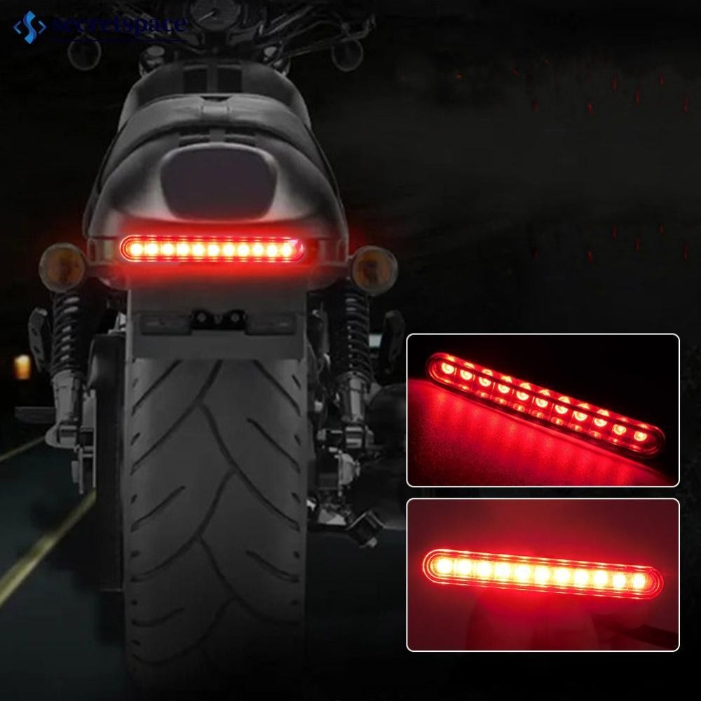 Secretspace ไฟเบรกท้ายรถจักรยานยนต์ Led 12V 11 ดวง ขนาดเล็ก สําหรับตกแต่งป้ายทะเบียนรถมอเตอร์ไซค์วิบาก H7N7