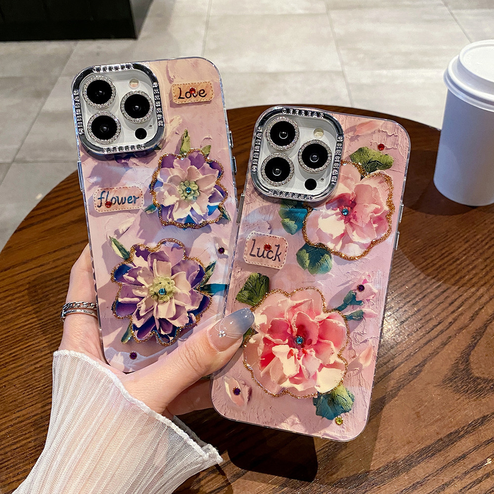 เคสโทรศัพท์มือถือแบบนิ่ม กันกระแทก ลายดอกไม้ หลากสี แฟชั่น สําหรับ iPhone 15 Pro Max 15 14 plus 13 12 Pro 11 12 13 14 15 Pro Max 12promax