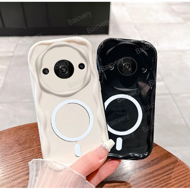 เคสโทรศัพท์ Redmi A3 23129RN51X MZB0H0KIN MZB0H0LIN / Redmi A3x พร้อมแม่เหล็กชาร์จไร้สายสติกเกอร์แม่