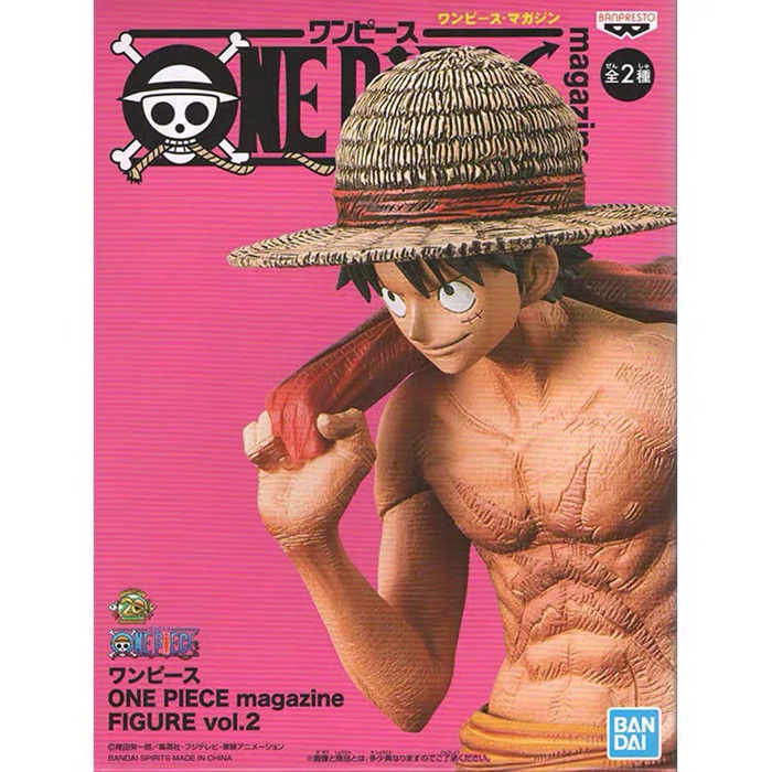 โรงงานแว ่ นตา Bandai One Piece One Piece Magazine Cover Luffy Figure Scenery Model