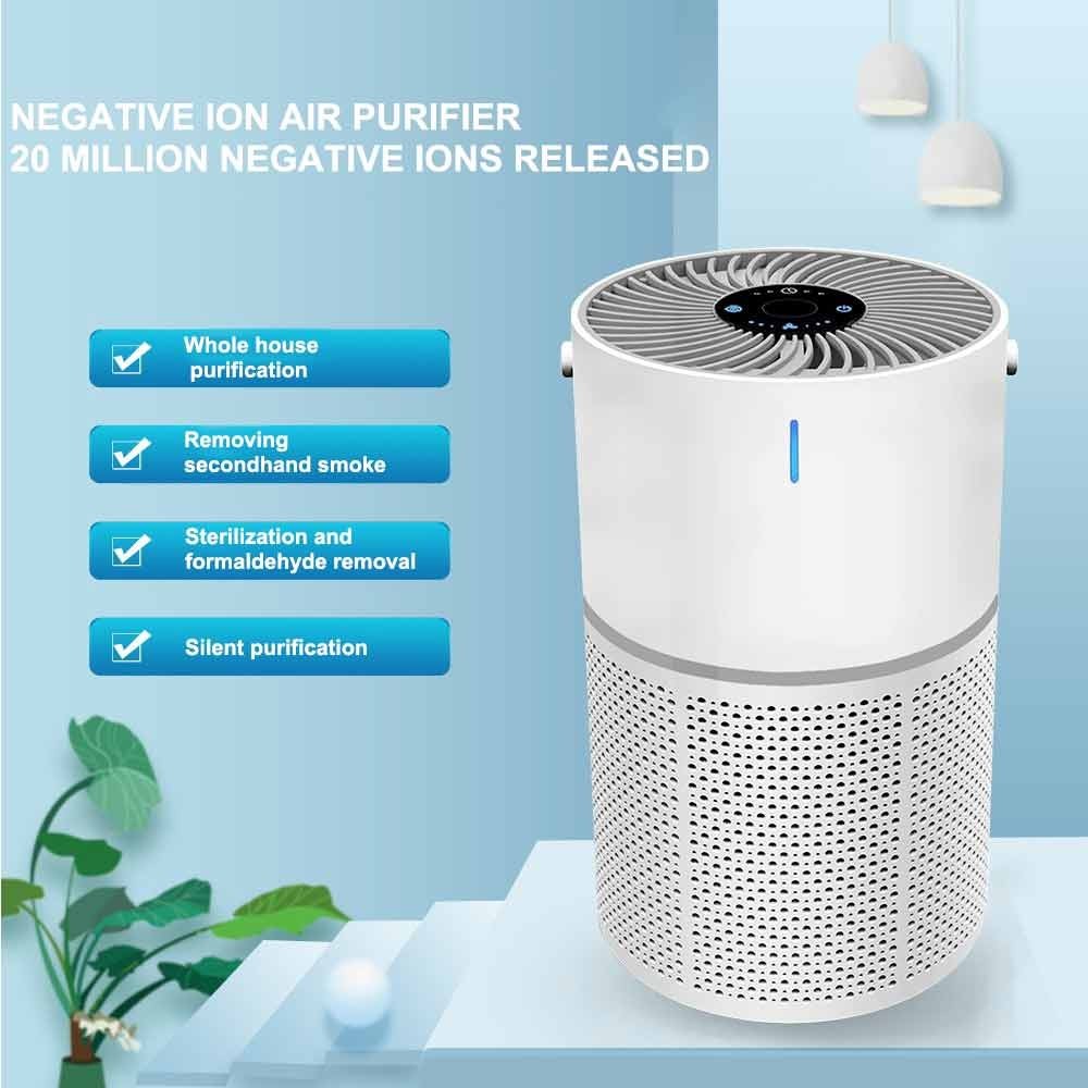 Air Purifiers For Large Room Medical Grade HEPA Air Purifier Smoke Odor Pet Home.