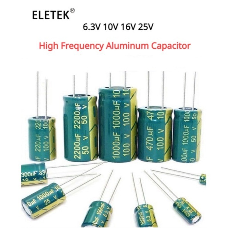 ตัวเก็บประจุอลูมิเนียม ความถี่สูง ต่ํา ESR 63V 100V 160V 250V 400V 450V 100UF 220UF 330UF 470UF 680UF 1000UF 1500UF 2200UF 3300UF