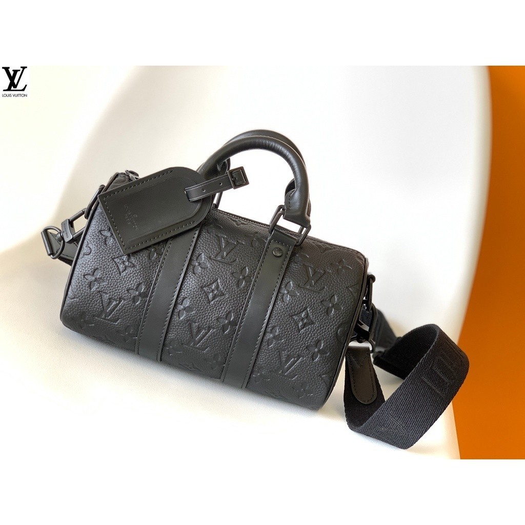 หลุยส์วิตตอง Louis Vuitton กระเป๋าถือคราฟท์ lv ayers 💗 มินิรุ่น m20900 สีดำลายนูน keepall คอลเลกชันกระเป๋าสะพาย pmgi