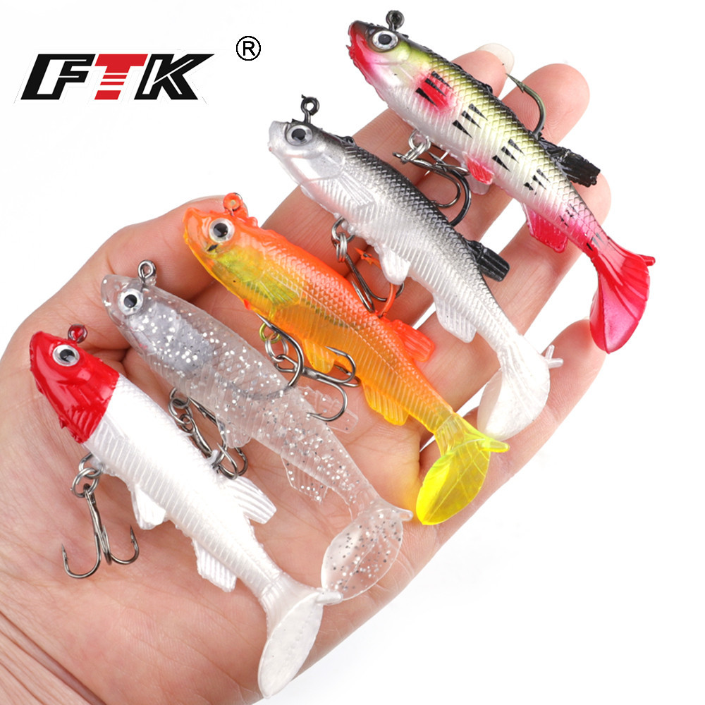 Ftk เหยื่อตกปลาประดิษฐ์ แบบนิ่ม 8 ซม. 13 กรัม