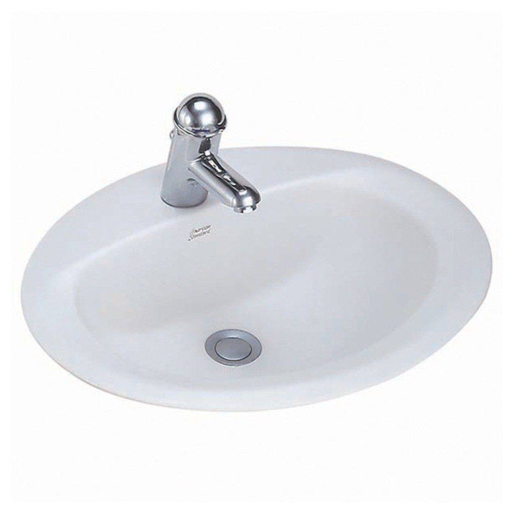 Shopping Idea American Standard อ่างล้างหน้าฝังบนเคาน์เตอร์ **ไม่รวมก๊อกน้ำ** รุ่น Aqualyn 476S-WT ฮ