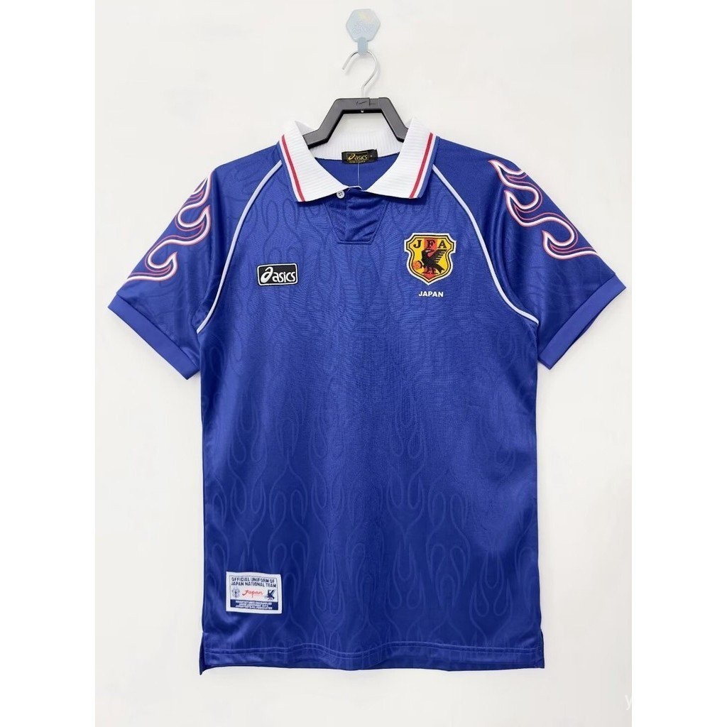 [Retro ] เสื้อกีฬาแขนสั้น ลายทีมชาติฟุตบอลญี่ปุ่น 1998 ชุดเหย้า