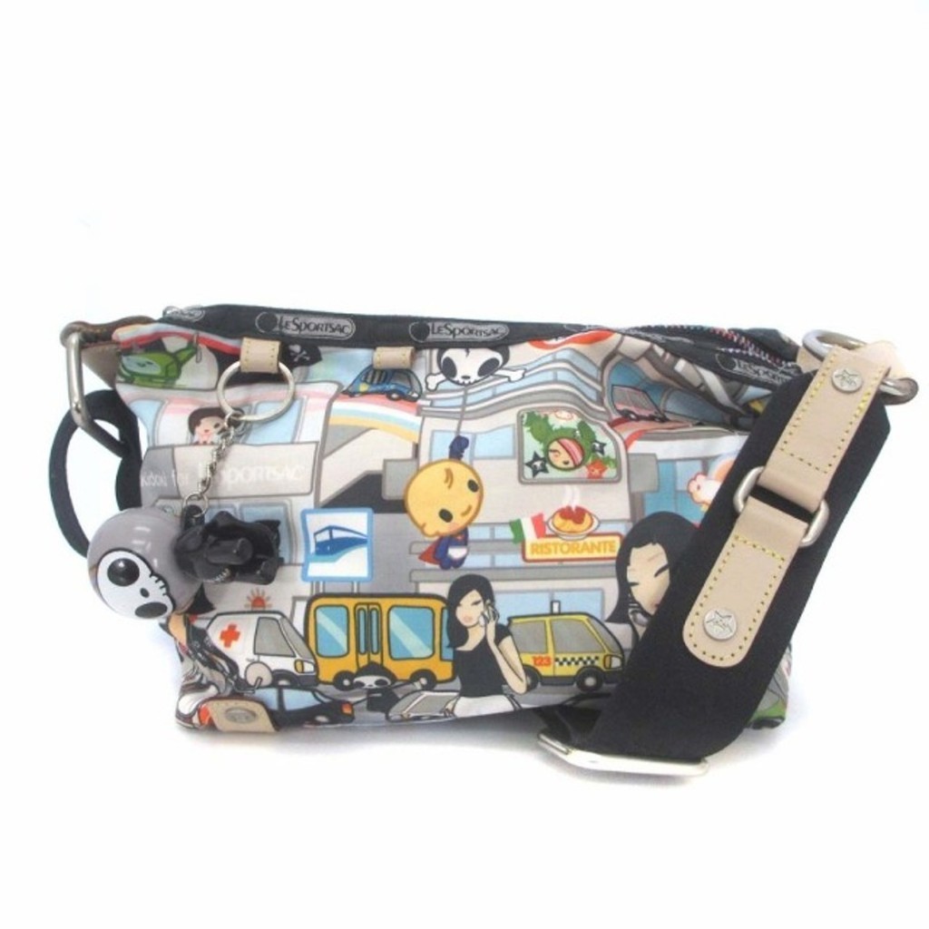 LeSportsac x Tokidoki collaboration shoulder bag charm multicolor Direct from Japan Secondhand