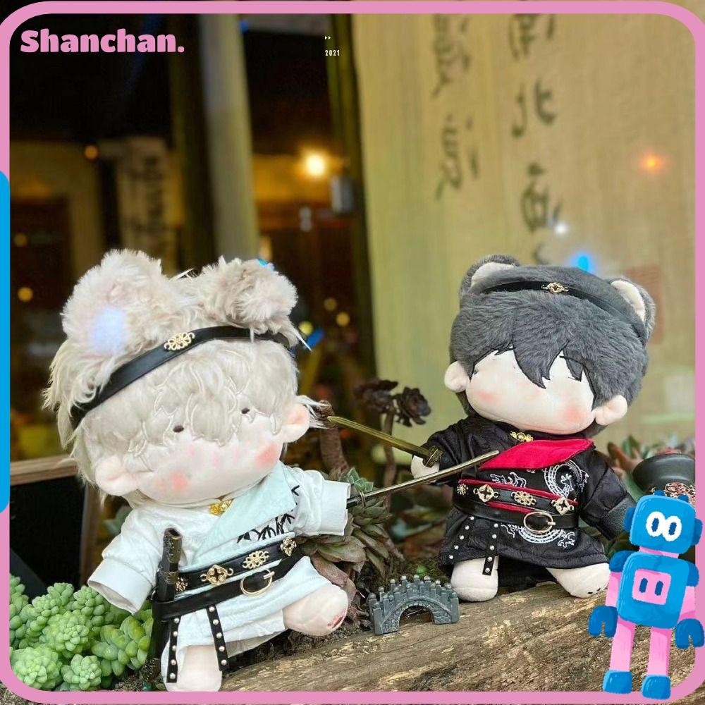 Shanchan ชุดเสื้อผ้าตุ๊กตา สไตล์จีน หลากสี 20 ซม. แบบเปลี่ยน สําหรับตุ๊กตา