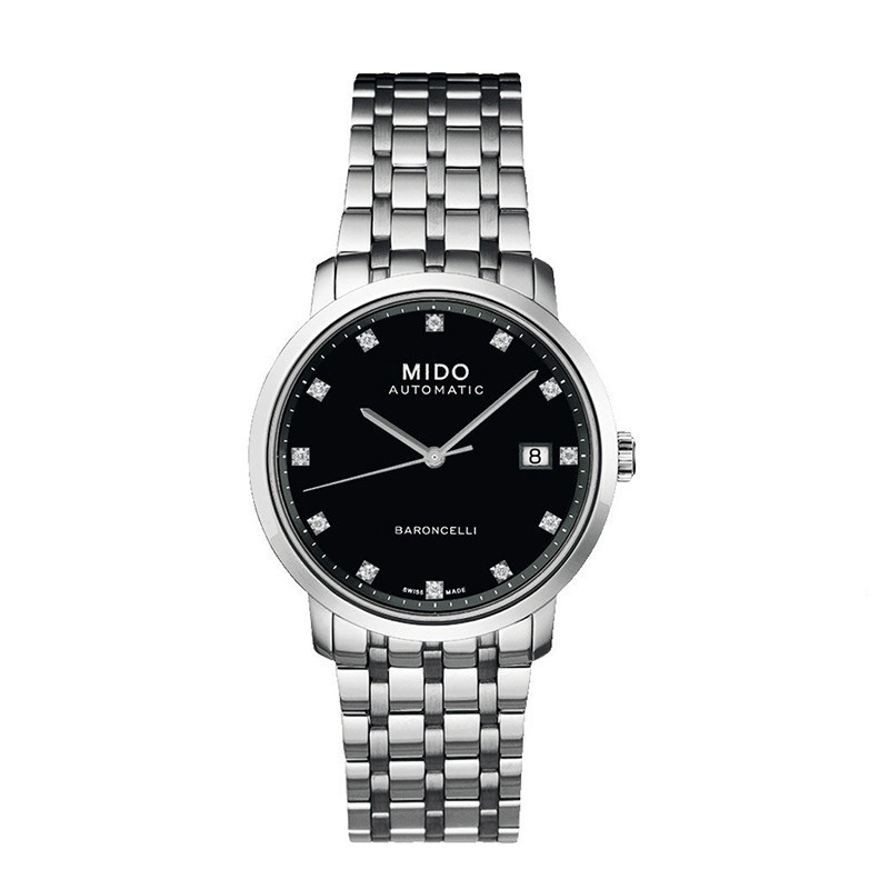 Mido Baroncelli Seriesm3895.4.68.1 นาฬิกาข้อมือ เส้นผ่าศูนย์กลาง 37 มม. สําหรับผู้ชาย