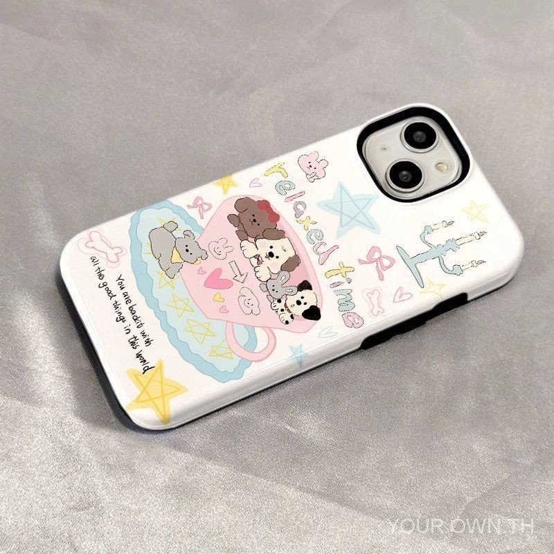 เหมาะสำหรับเคสโทรศัพท์ Apple 13 และ 11, เคสสองชั้นโปร่งใสป้องกันการตก, ลายอุ้งเท้าสุนัข, ปกป้องเต็มรูปแบบ, ใช้ได้ทั้งชายและหญิง, เคสโทรศัพท์ที่สร้างสรรค์และมีเอกลักษณ์เฉพาะตัว, น้ำ - รูปที่ 2