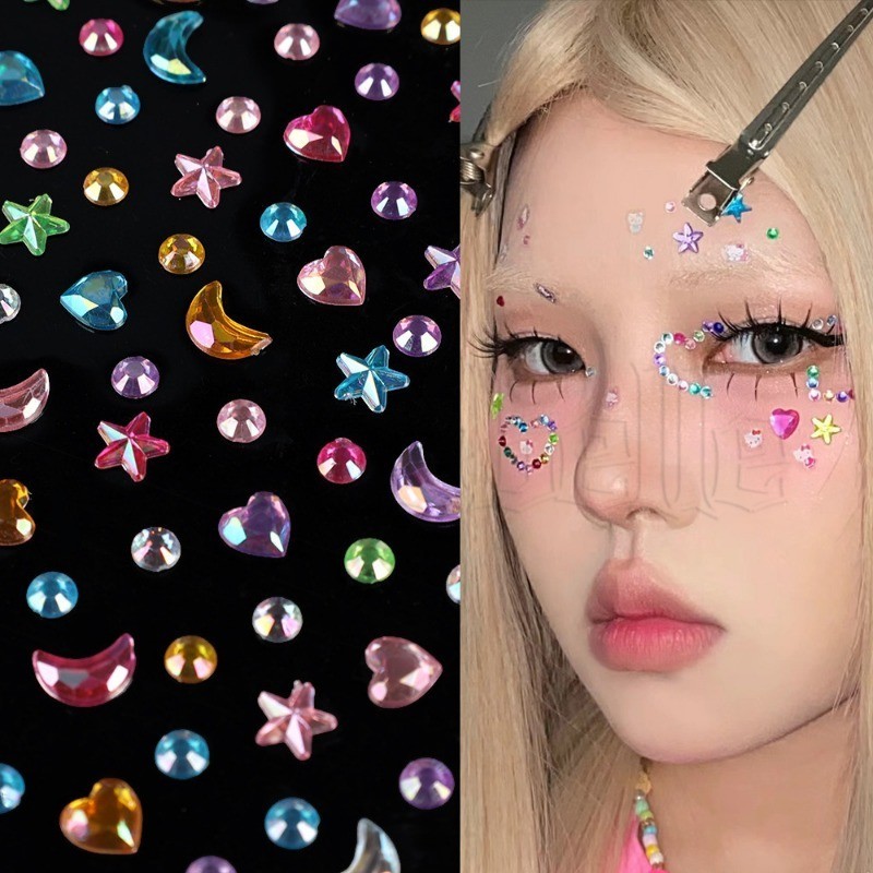 อัญมณีคริสตัล เพชรเทียม สําหรับตกแต่งเล็บ DIY