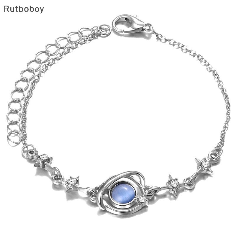[Rut] ส่วนบุคคล หวาน ดาวเคราะห์ สร้อยข้อมือ ปรับได้ สร้อยข้อมือผู้หญิง น่ารัก กําไลข้อมือผู้หญิง COD