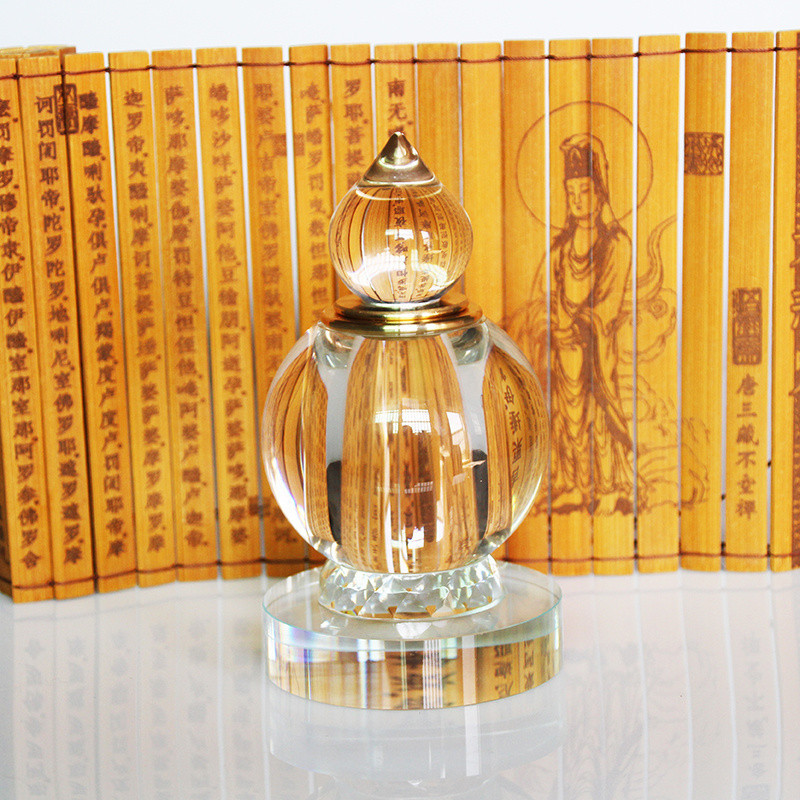 คริสตัลสีขาว Relic Pagoda เครื่องประดับ Supply Relics Pagoda Gawu ขวดชนิดบรรจุกล่อง Pavilion Supply 