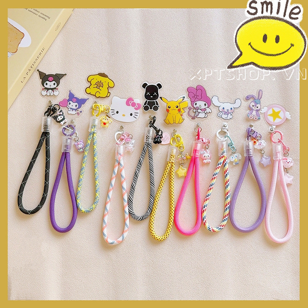 เคสโทรศัพท์มือถือ ป้องกันการสูญหาย ลายการ์ตูน Sanr แบบพกพา ที่ทนทาน พร้อมสายคล้องข้อมือ