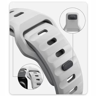 ซิลิโคนกีฬายาง Correa สําหรับ Apple Watch Ultra 2 49/40/41/42 มม.44 มม.45 มม.Iwatch Series 9 8 7 6 Se 5 4 3