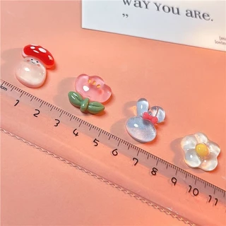 [พร้อมส่ง] แผ่นกาวเรซิ่น ลายการ์ตูนน้ําแข็งใส แฮนด์เมด สําหรับทําเครื่องประดับ ติดเคสโทรศัพท์มือถือ เชือกรัดผม 100 ชิ้น