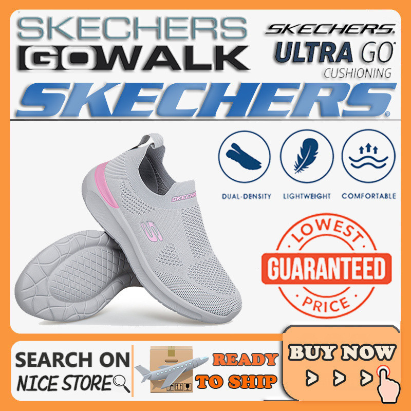 [รองเท้าผ้าใบผู้หญิง ตาข่ายระบายอากาศ Skechers_Go Walk รองเท้าสลิปออน ผู้หญิง ลําลอง สลิปออน รองเท้าเดิน