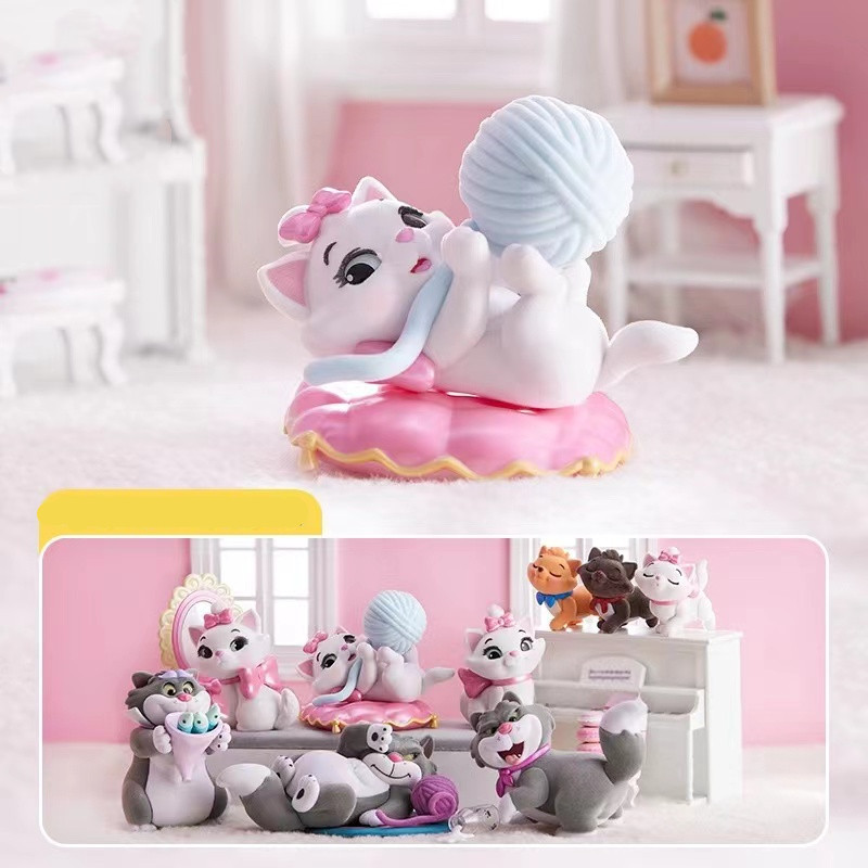 Hgtoys [เลือกได้] [ของแท้] Miniso ตุ๊กตาแมวดิสนีย์ รุ่นกล่องสุ่ม ของขวัญอินเทรนด์