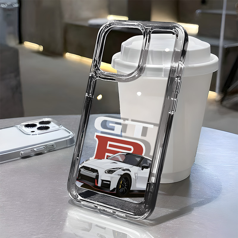 GTR แข่ง เคสโทรศัพท์มือถือแบบนิ่ม TPU ใส สําหรับ IPhone 15 pro max 14 13 12 11 Pro Max8 7 Plus X XR XS 6 6S Se 2020
