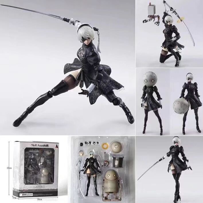 รุ่น NieR:Automata: 2B & Machine Lifeform Action Figure "NieR" Series YoRHa No.2 Type B(2B) Action F