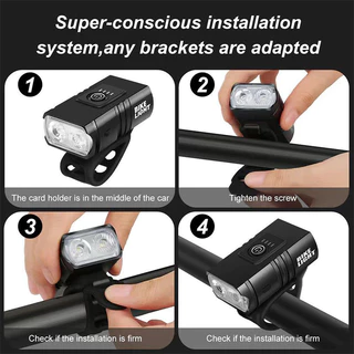 Thorsight ไฟหน้าจักรยาน โคมไฟ LED 10W 1000LM 6 โหมด ชาร์จ USB กันน้ํา สําหรับจักรยานเสือภูเขา ไฟเตือนไฟฉาย