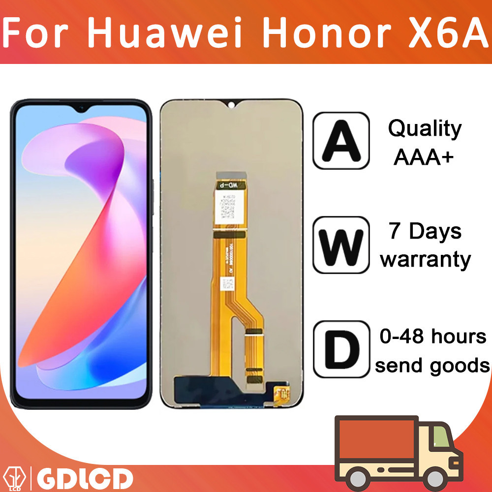 สําหรับ Huawei Honor X6A LCD WDY-LX1 WDY-LX2 WDY-LX3 จอแสดงผล LCD Touch Screen Digitizer Assembly