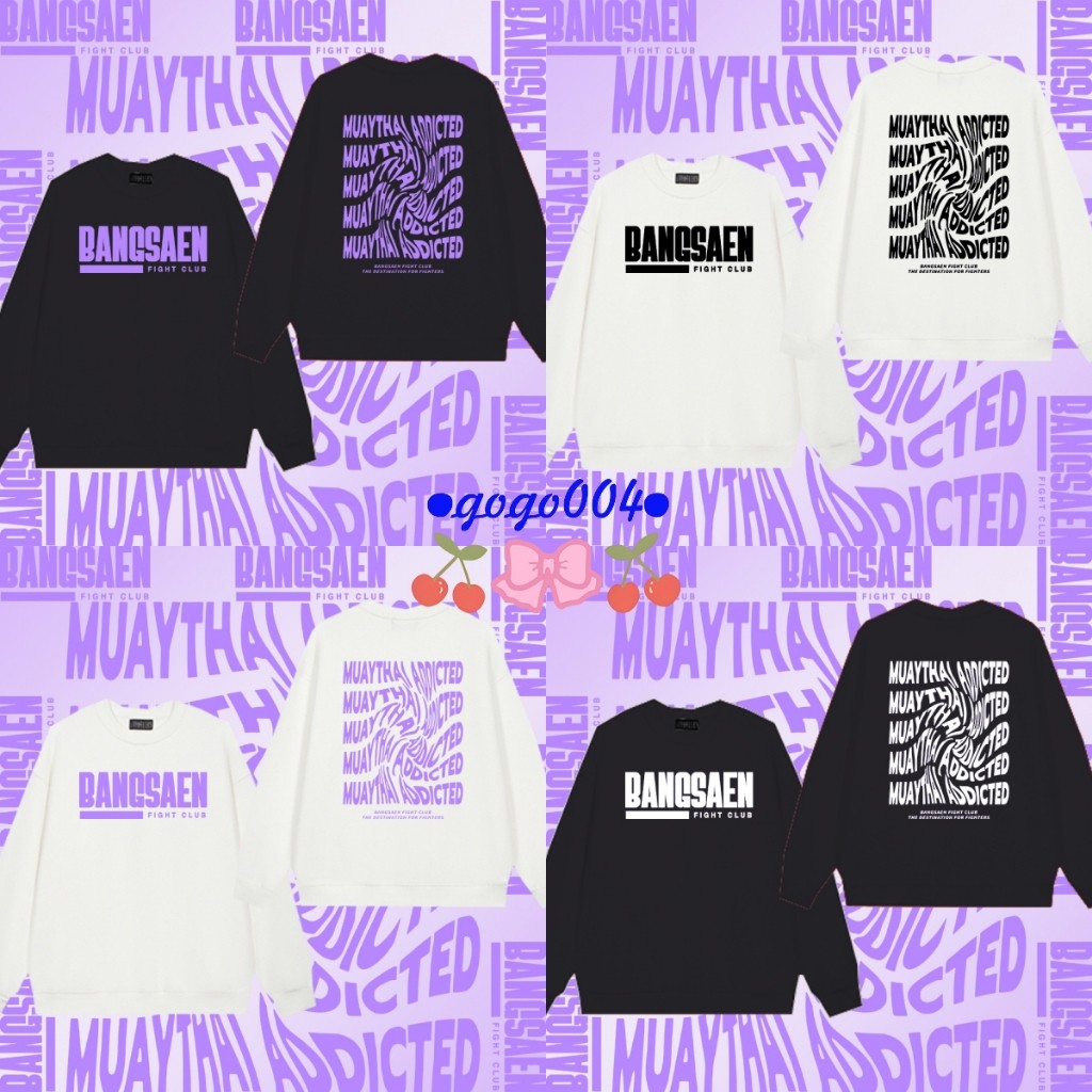Bangsaen fight club Hoodie&Sweatshirt เสื้อสเวตเชิ้ตแขนยาวพิมพ์ลายคอตตอน ไม่หด ไม่ยับ M-3XL#BFC01