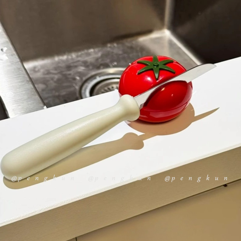 Tomato Sharpening Stone มีดกรรไกรผลไม้ในครัว Quick Blade