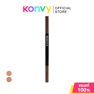 Merrezca Slim Line Eyebrow Pencil 0.05g เมอร์เรซกา ดินสอเขียนคิ้วเนื้อนุ่มลื่น.
