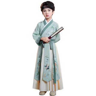 ชุดฮันฟู จีนโบราณ เครื่องแต่งกาย ชุดนักเรียน สำหรับเด็กผู้ชาย