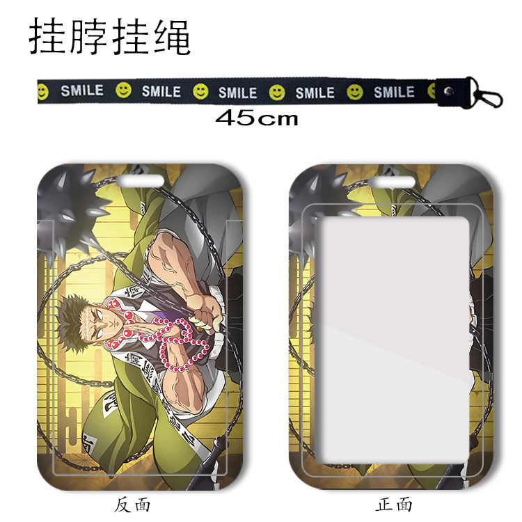 Demon Slayer Himejima Gyoumei DIY Student School ID Card Holder Personal ID Card Bank Card MRT Card 