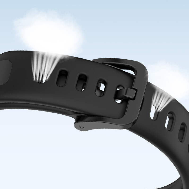 สายซิลิโคน for Huawei Band 10/9/8 NFC เปลี่ยนอุปกรณ์เสริมยางนุ่มแบบสปอร์ต for Smartwatch Huawei Band 10/9/8 - รูปที่ 3