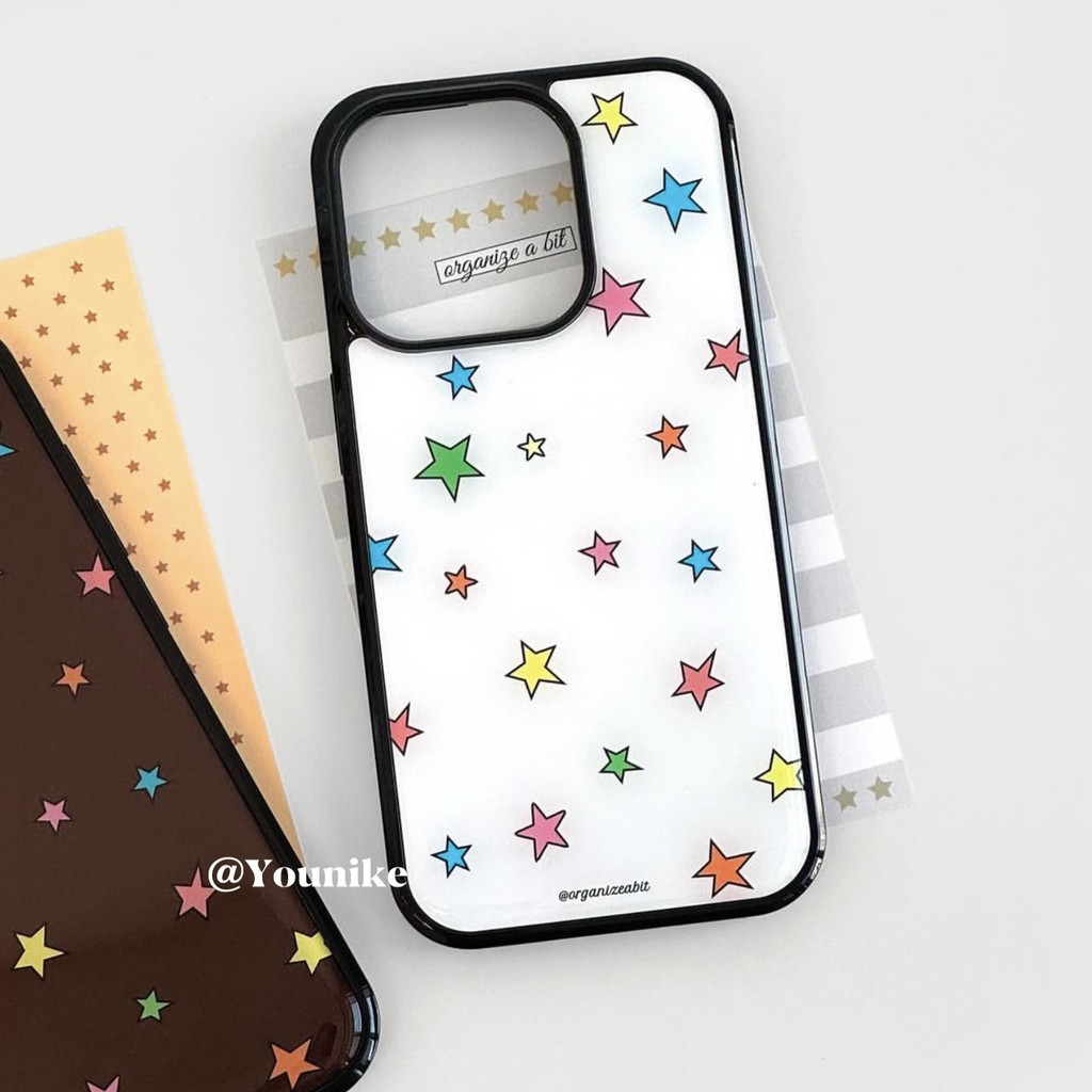 ต้นฤดูใบไม้ผลิสไตล์ใหม่ ~ สไตล์เกาหลี ins Niche Gentle Simple สีสันดาว Cultural Creative น่ารักโบราณที่ใช้งานได้ iphone16pro/15promax Apple 13/14/12/16 เคสโทรศัพท์เคส