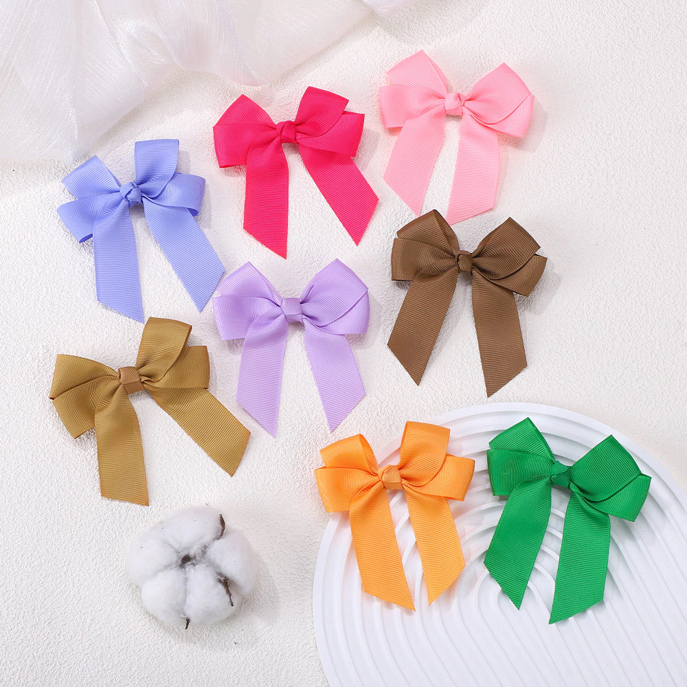 1pc 3.6 สีทึบ Bowknot กิ๊บติดผมสําหรับสาวคลาสสิก Bows Hairpins Barrettes Headwear เด็กอุปกรณ์เสริมผม thumbnail 7