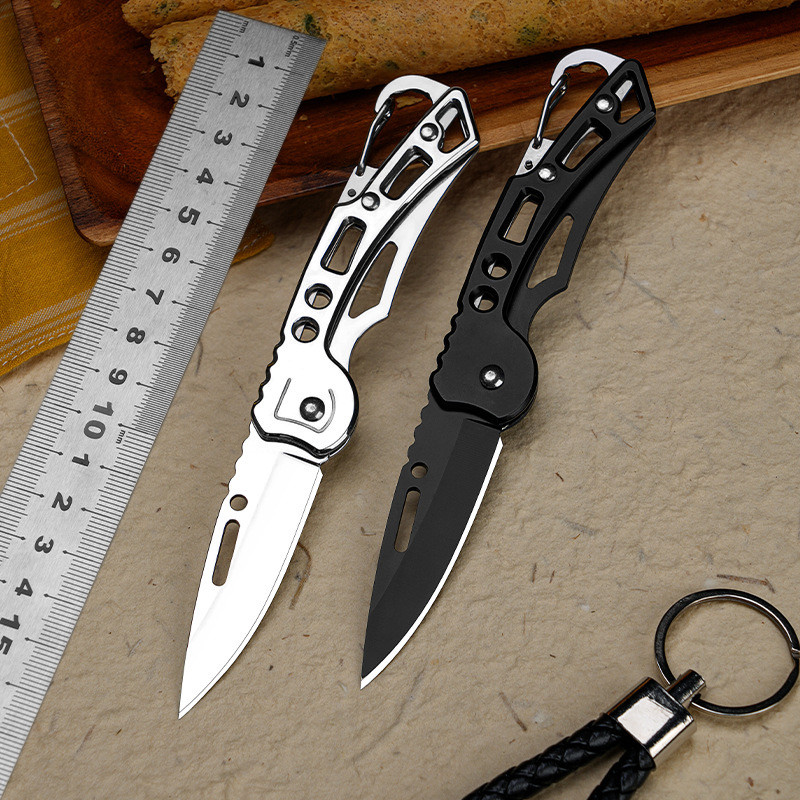 มีดพับพกพา มีดพับเดินป่า สแตนเลส  Outdoor Folding Knifeป้องกันตัว