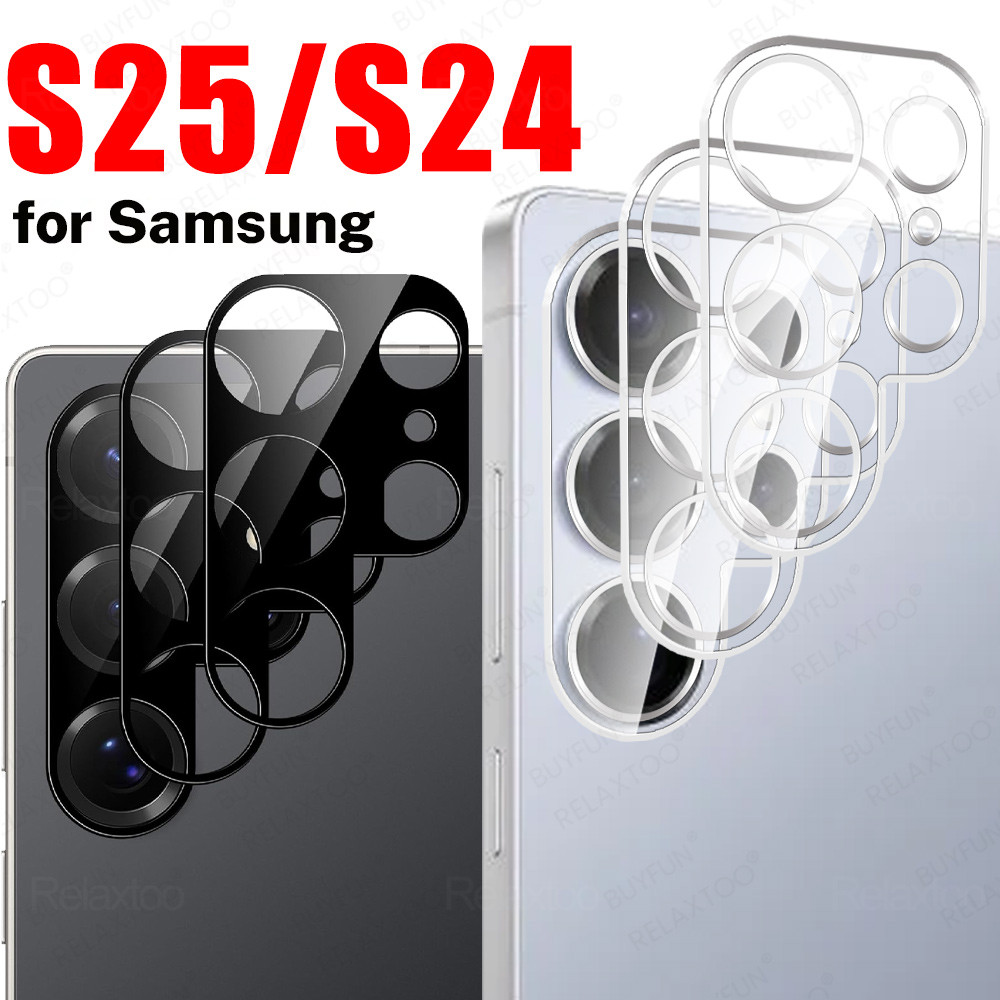 3d สีดําหรือ Clear กล้อง Protector สําหรับ Samsung Galaxy S25 Ultra 5G เลนส์กล้องฝาครอบ S25 + S24 Pl