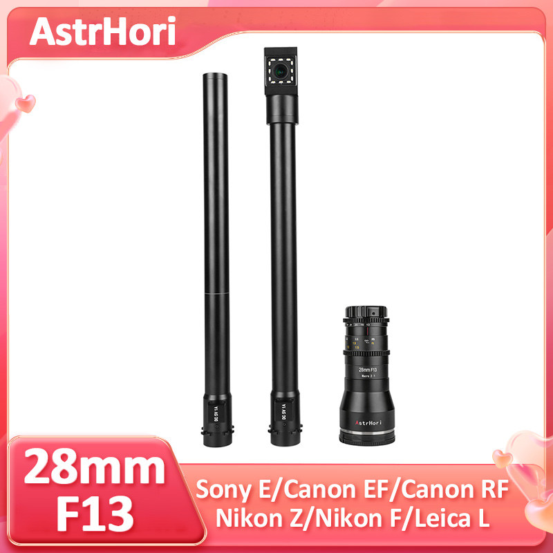 AstrHori 28mm F13 มุมเต็มกรอบ 90 องศามุมมองตรง 2x มาโครขยายสําหรับกล้อง Sony E Canon EF Canon RF Nik