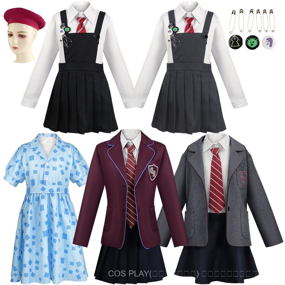 [Spot Hot Sale] Matilda cos เครื่องแต่งกายสำหรับผู้ใหญ่สำหรับเด็กละครเพลง Hortensia เล่นเครื่องแต่งกายชุด Matilda