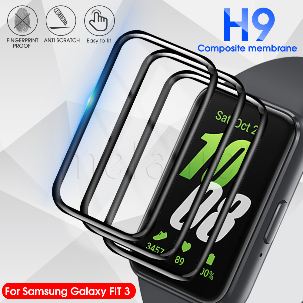 Anti-scratch, Anti-Collision - ใช้งานร่วมกับ Samsung Galaxy Fit 3 - 20D Screen Protector - Smartwatc