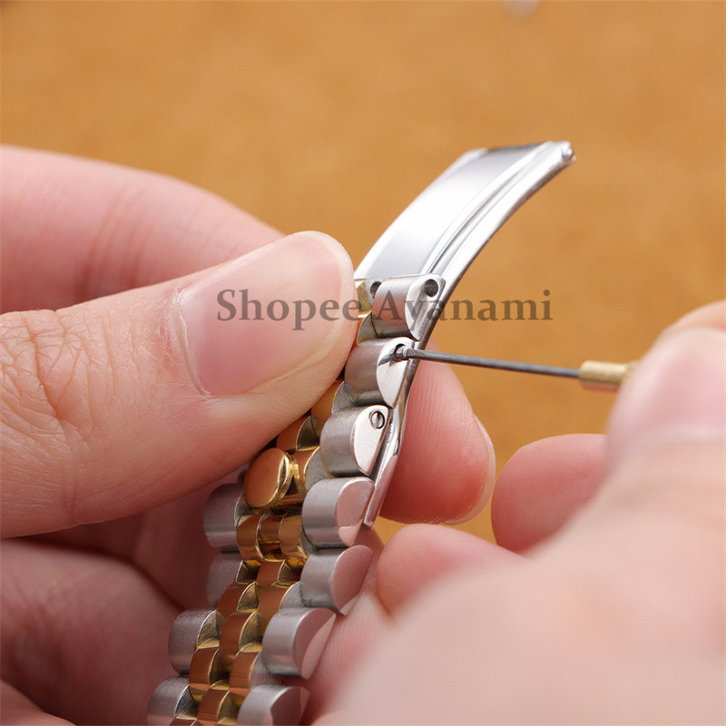 สายรัดนาฬิกาสแตนเลสที่แข็งหรูสำหรับ Rolex แทน Wawtch Band Jubilee โค้งข้อมือโลหะปลาย 13mm 17mm 20mm 21mm - รูปที่ 6