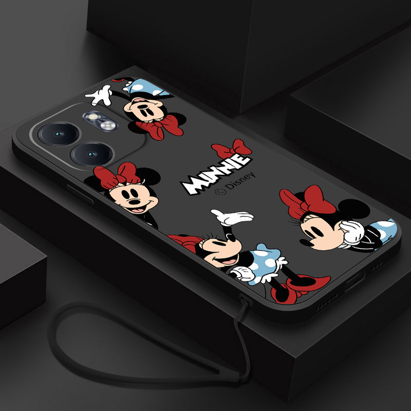 Infinix X6532 X6532C X6531 X6531B คู่น่ารัก Minnie ฝาหลังกันกระแทกเคสโทรศัพท์เหลว