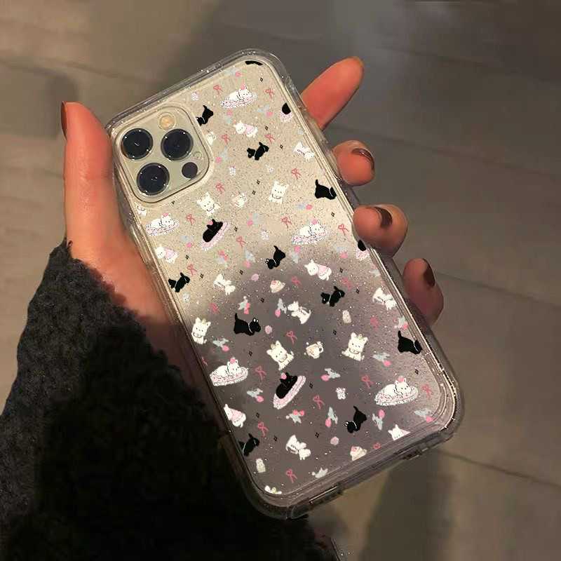 💕Violet💕ส่งจากไทย เคสโทรศัพท์มือถือนิ่ม เคสไอโฟน  สําหรับ iPhone 11 7PLUS 8PLUS 16 15 14 13 12 11Promax 7 Plus XR XSMax - รูปที่ 4