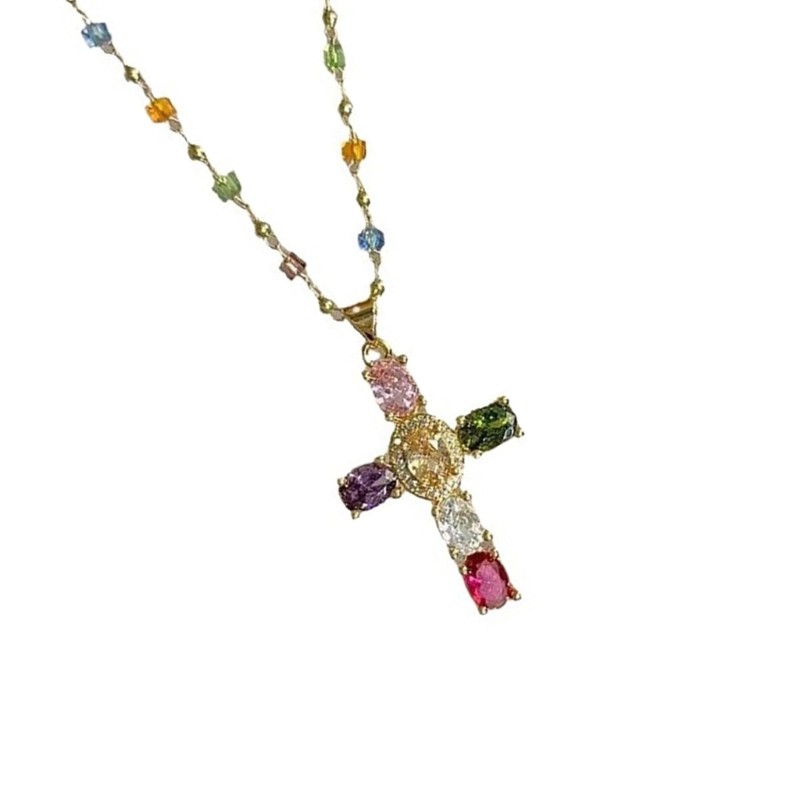 Noe สร้อยคอโซ่ลูกปัดหรูหราสไตล์เครื่องประดับคอจี้สร้อยคอลูกปัด Texture Neckchain สําหรับโอกาสต่างๆ