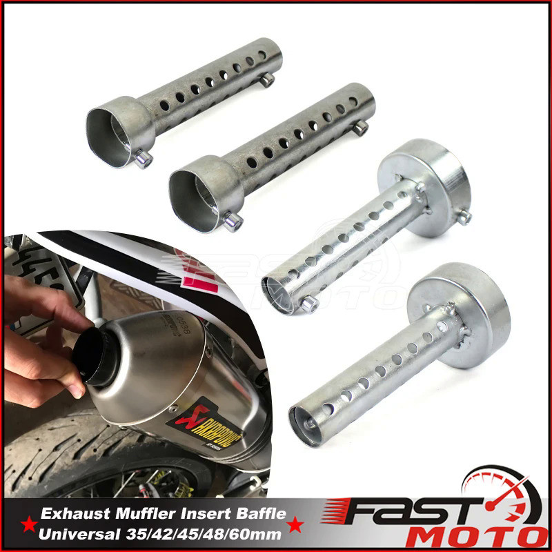 Mf Motorcycle Can DB Killer Silencer Eliminator Exhaust Adjustable Muffler Silencer 35/42/45/48/60mm