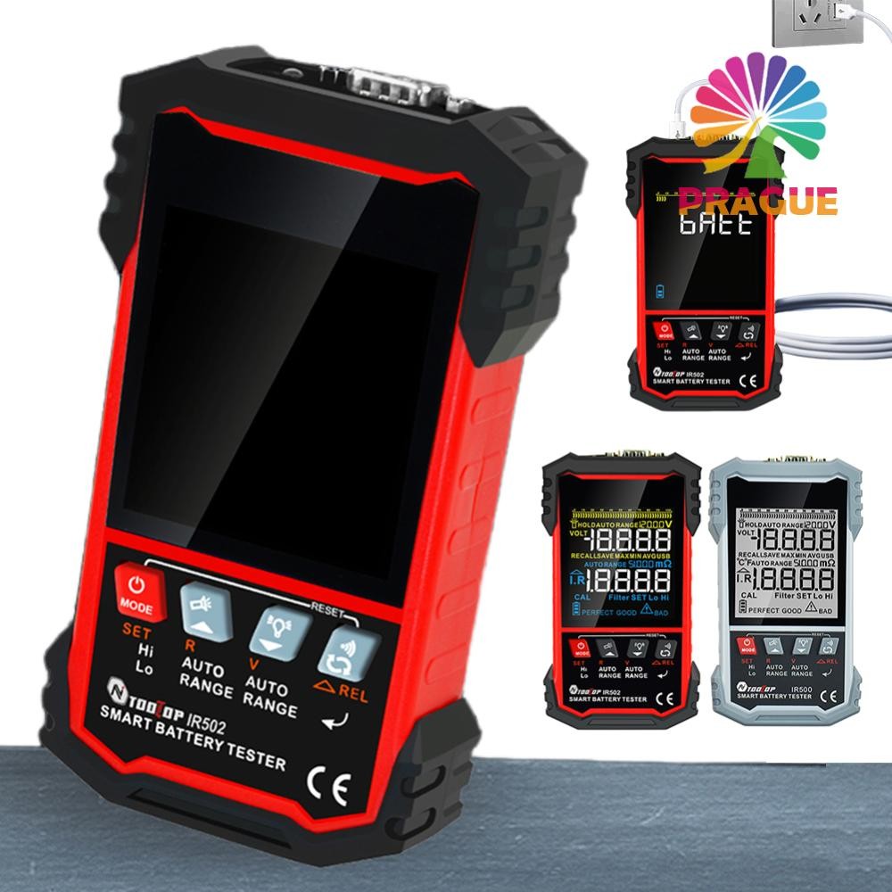 Ir500/ir502 แบตเตอรี่เครื่องทดสอบความต้านทานภายใน 120V 0.00-10m -500 High Precision D [prague.th]