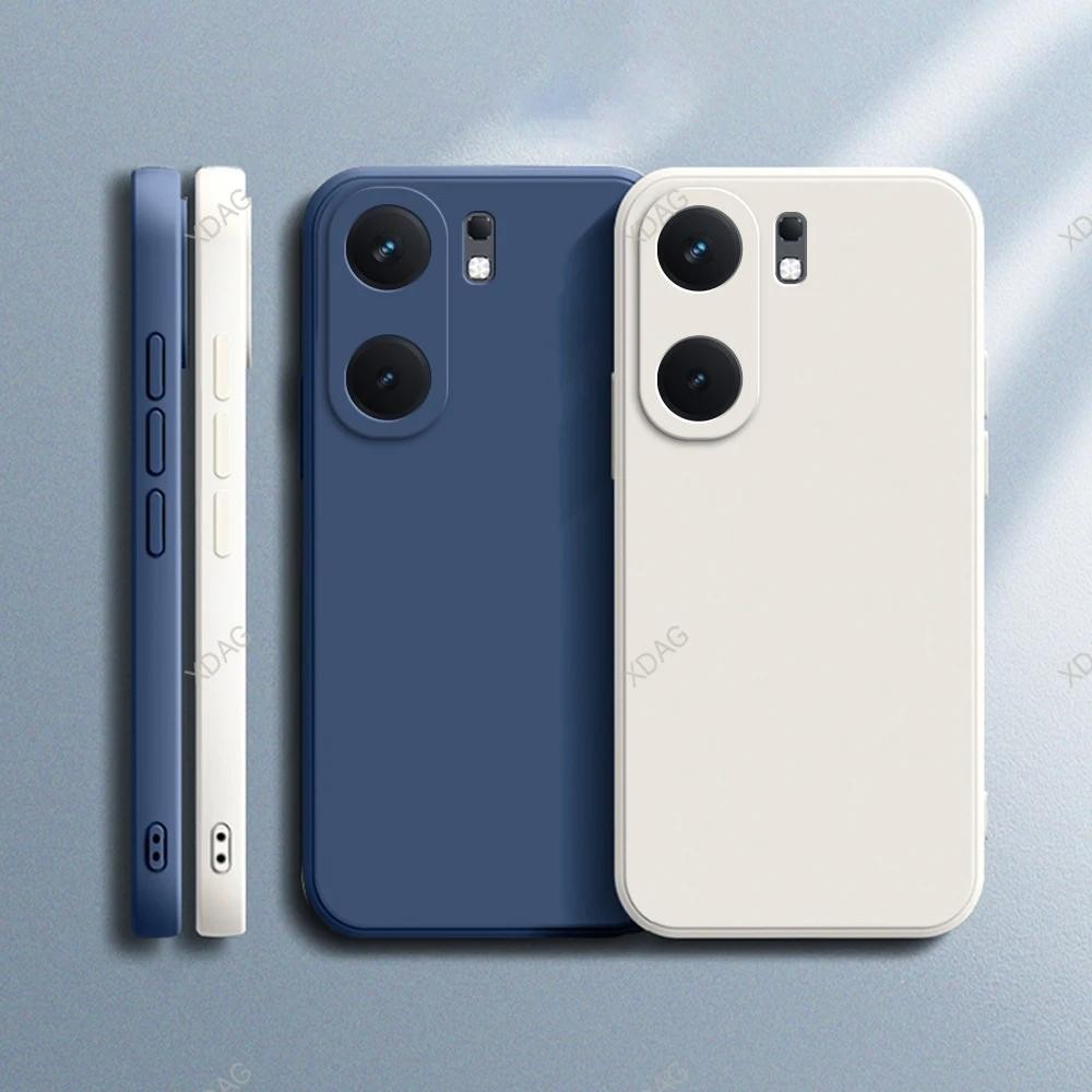 เคสซิลิโคนนิ่ม ทรงสี่เหลี่ยม หรูหรา สําหรับ VIVO IQOO Neo9 Neo 9 Pro 9Pro 5G