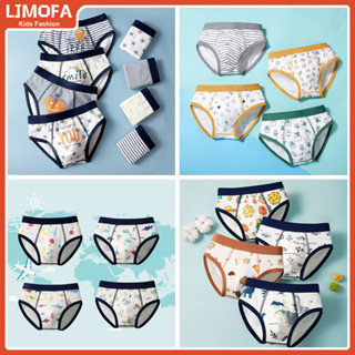 [COD] กางเกงในเด็กผู้ชาย 4 ตัว อายุ 3-13 ปี 🩲 ผ้าฝ้ายนุ่ม ใส…