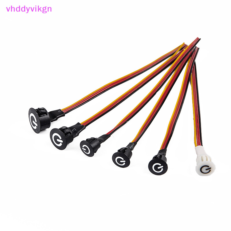 Vhdd ปุ่มสวิตช์ควบคุมไฟอัจฉริยะ LED หรี่แสงได้ 10 13 16 มม. สําหรับ DC5V 12V 24V