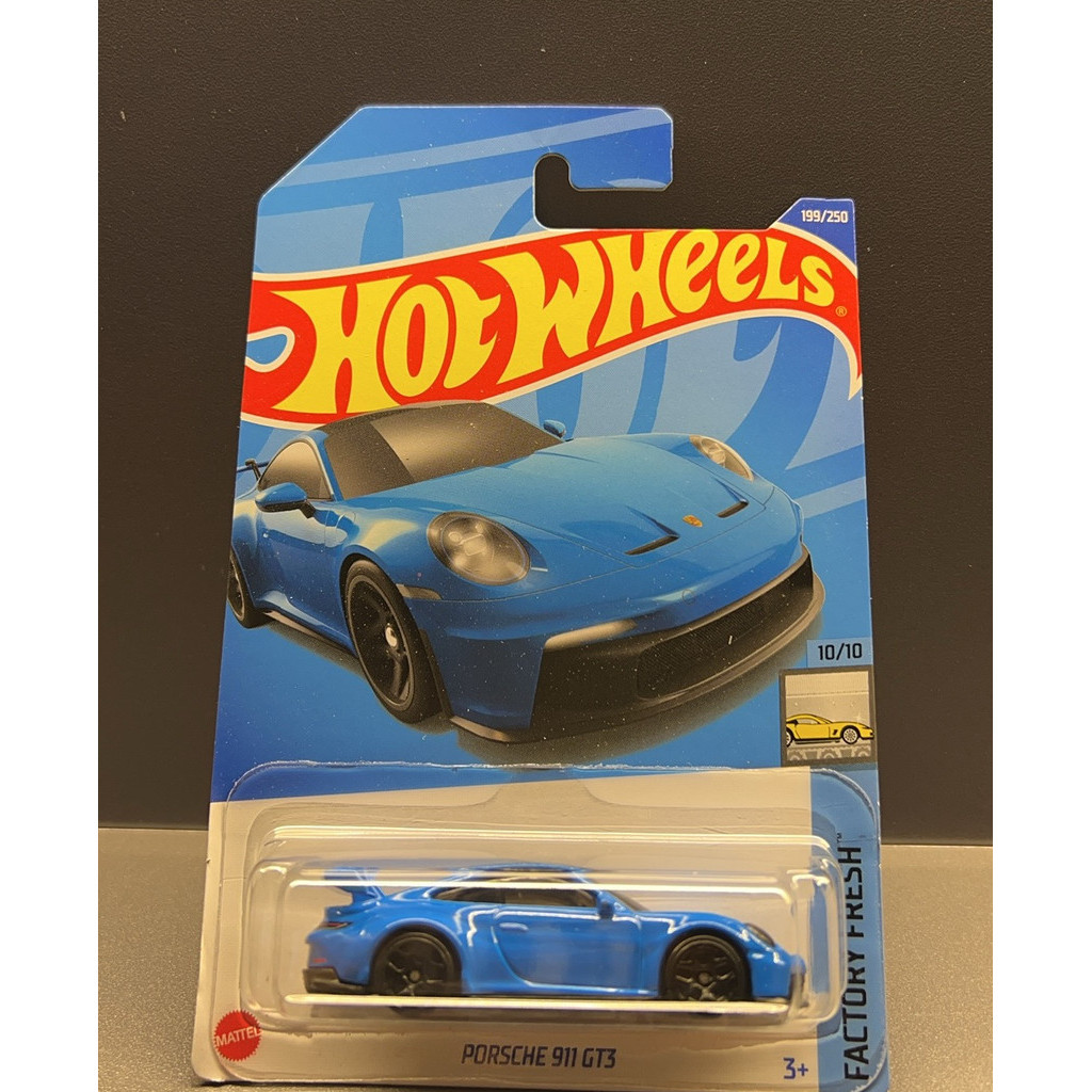 Hot Wheels PORSCHE 911 GT3 Blue Intended for Collection As Gift.